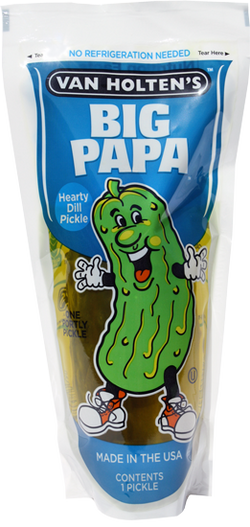 Van Holtens Pickle-in-a-Pouch - Big Papa Hearty Dill