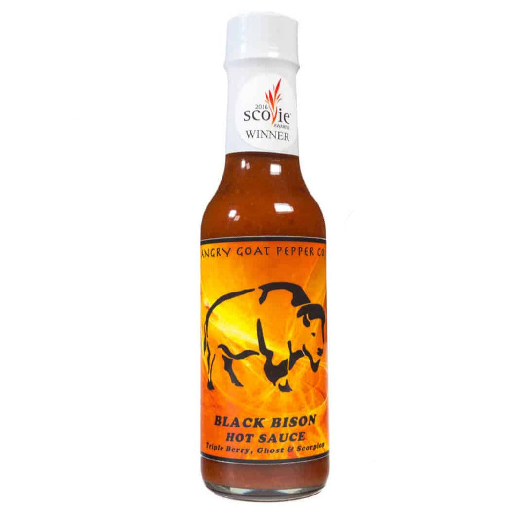 Angry Goat Black Bison Triple Berry Ghost n Scorpion Hot Sauce 148ml (5oz)