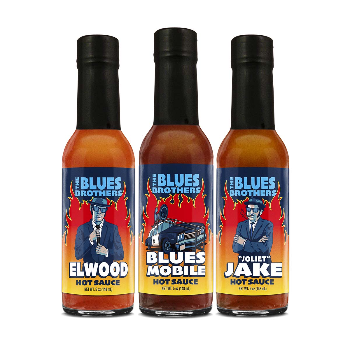 Blues Brothers Hot Sauce - Set of 3