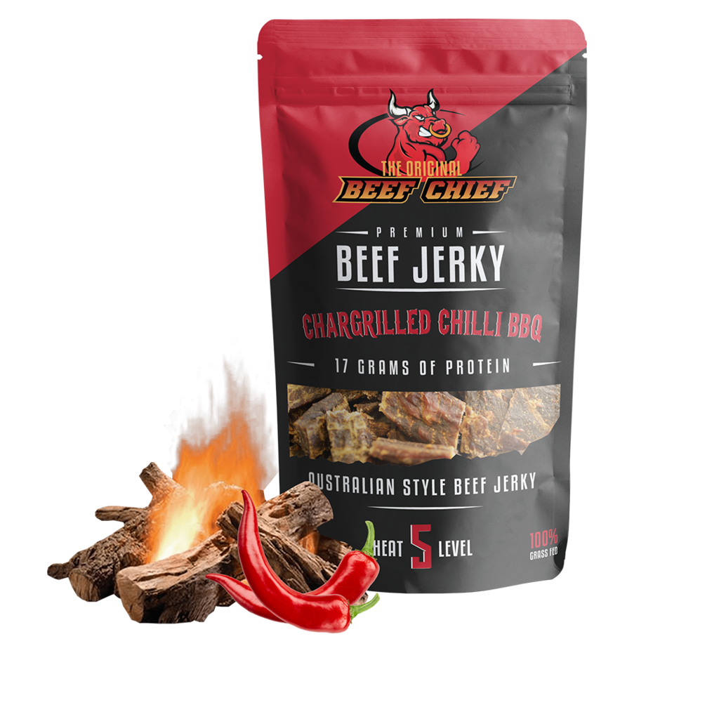Beef Chief Jerky - Chargrilled Chilli BBQ 30gm