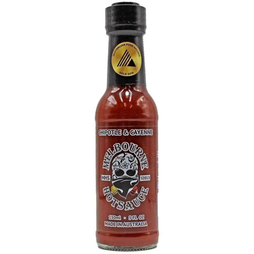 Melbourne Hot Sauce Chipotle and Cayenne 150ml - Chile Mojo