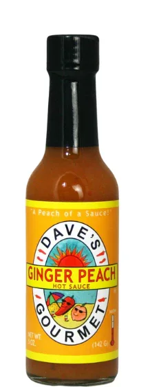 Daves Ginger Peach Hot Sauce 148ml (5oz) - Chile Mojo