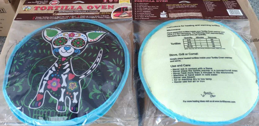 Tortilla Warmer - Day of the Dead Dog - Chile Mojo