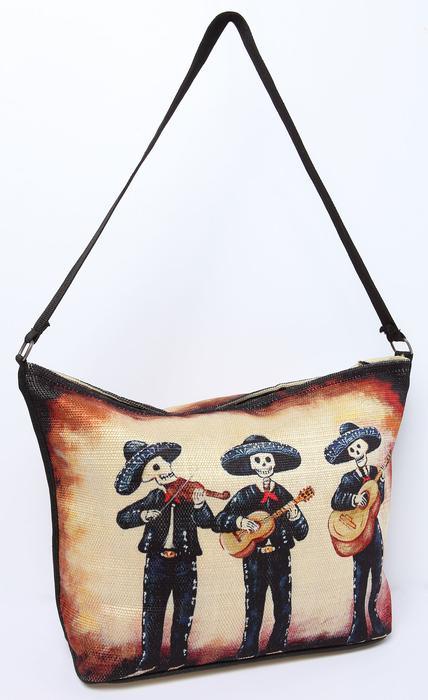 Shoulder Bag Day of the Dead - Tres Mariachis - Chile Mojo