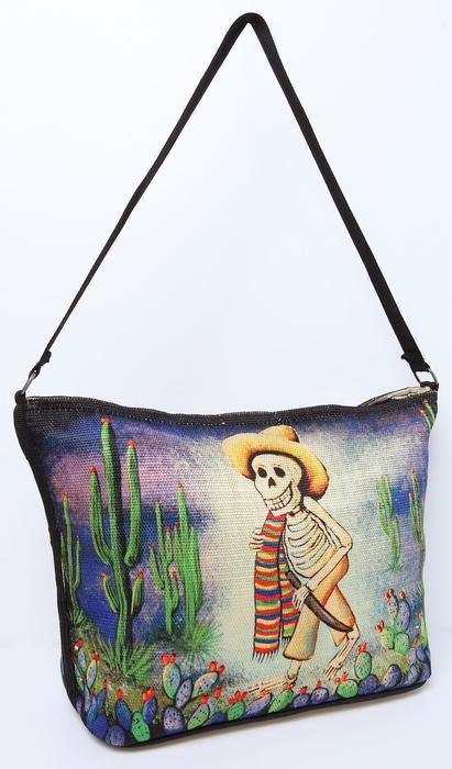 Shoulder Bag Day of the Dead - Campesino - Chile Mojo