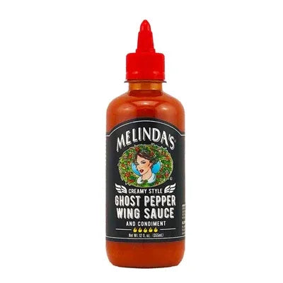 Melindas Wing Sauce Ghost Pepper 355ml - Chile Mojo