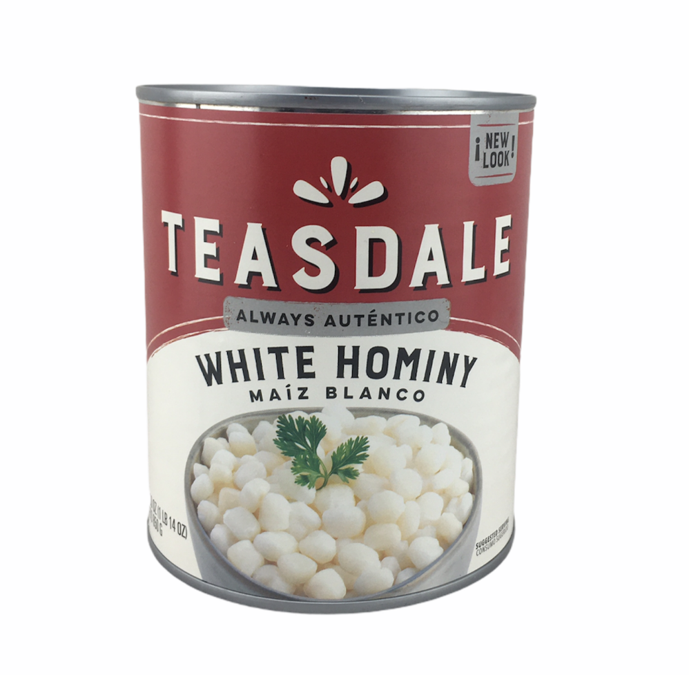 Hominy Teasdale 850gm (30oz)