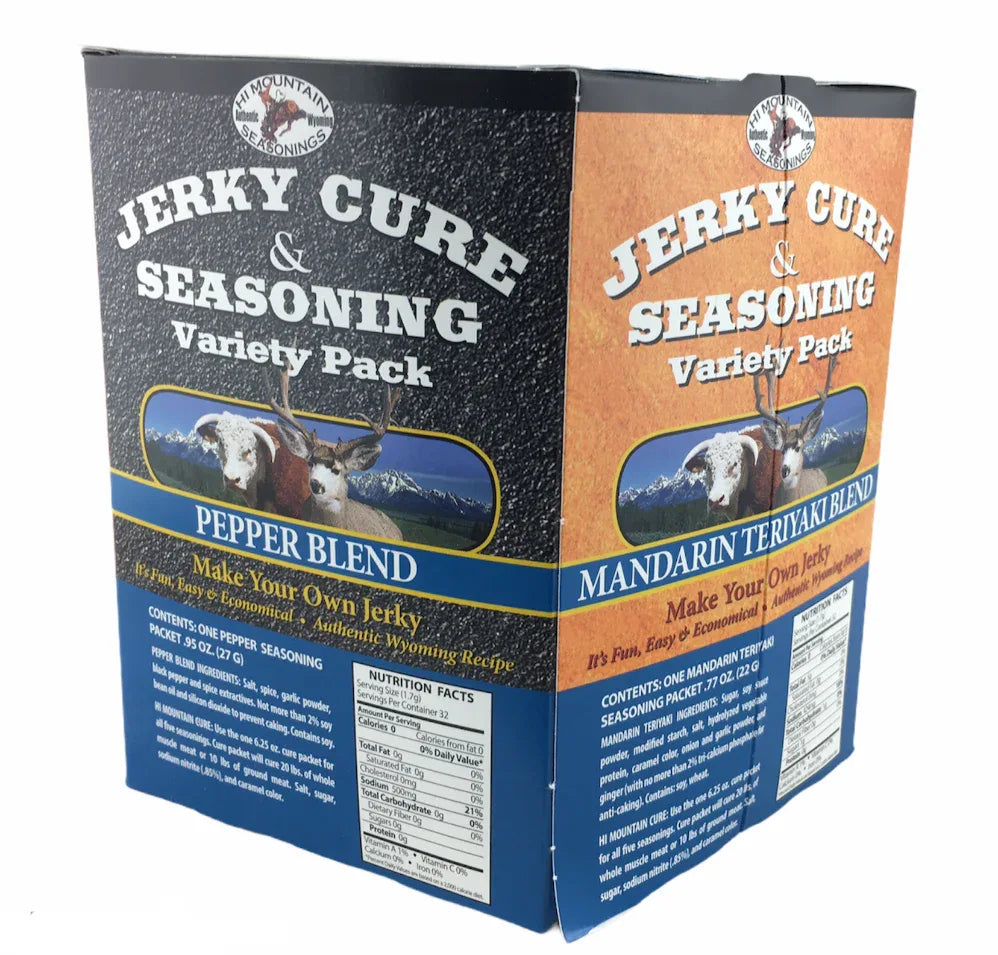 Hi Mountain Jerky Cure and Seasoning - Variety Pack 2 (288gm) - Chile Mojo