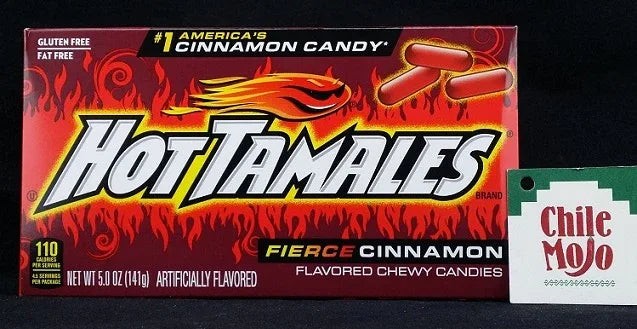 Hot Tamales Fierce Cinnamon Candy 5oz (141gm) Movie Box - Chile Mojo