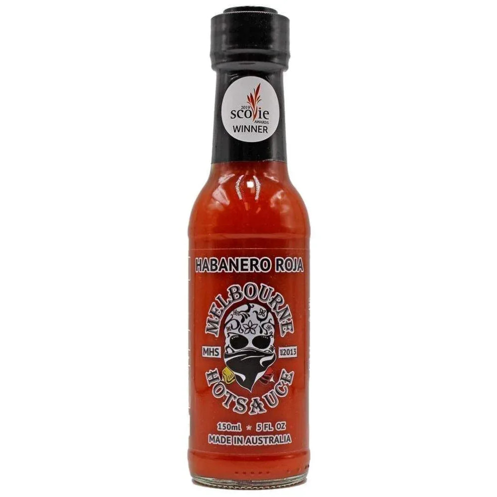 Melbourne Hot Sauce Habanero Roja 150ml - Chile Mojo