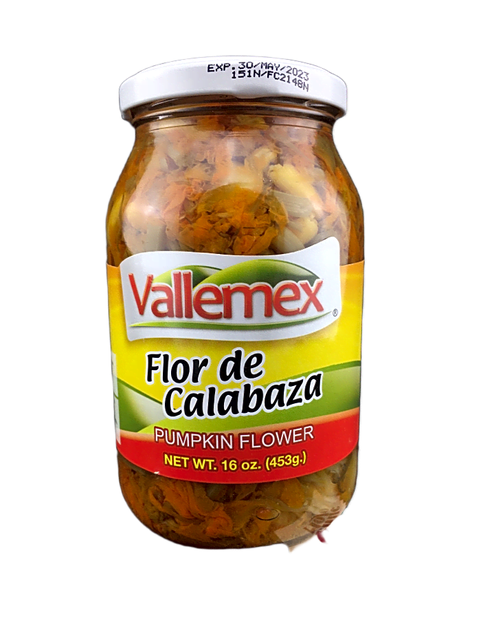 Vallemex Flor de Calabaza (zucchini flower) 453gm Jar