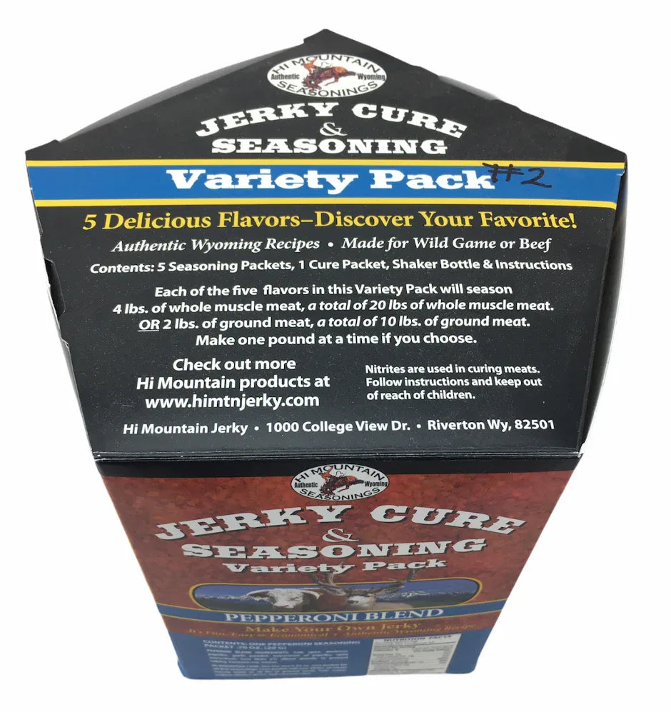 Hi Mountain Jerky Cure and Seasoning - Variety Pack 2 (288gm) - Chile Mojo
