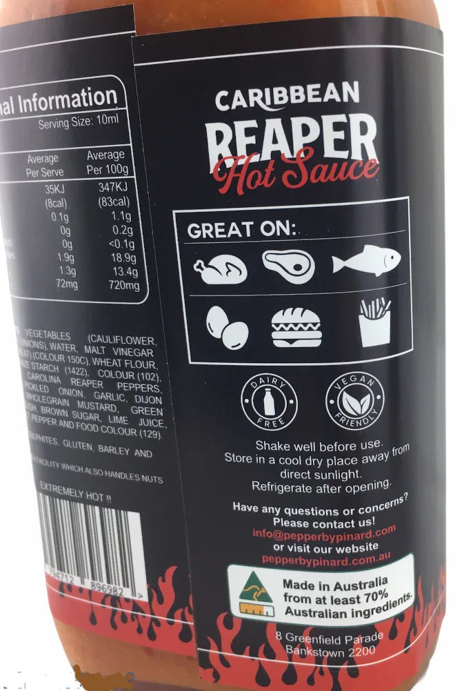Caribbean Reaper Hot Sauce by Pinard 200ml - Chile Mojo