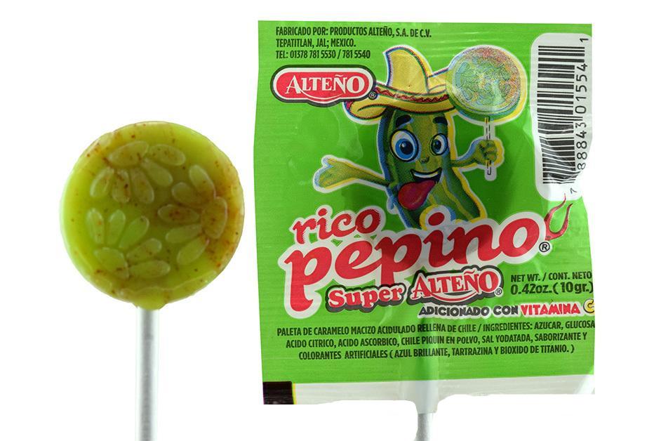 Pica Pepino Spicy Cucumber Mexican lollipop