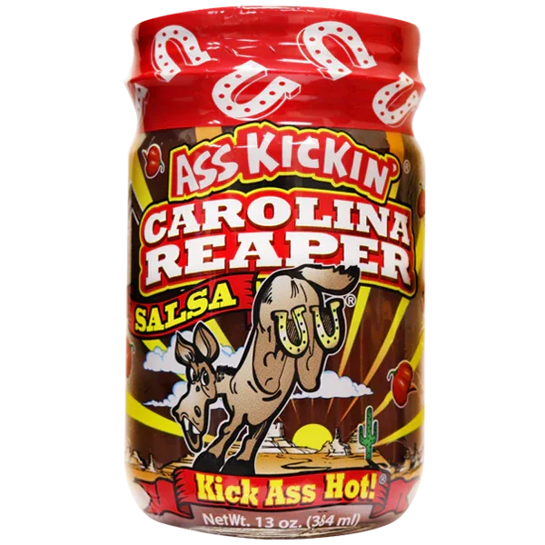 Ass Kickin Carolina Reaper Salsa 384ml (13oz) - Chile Mojo