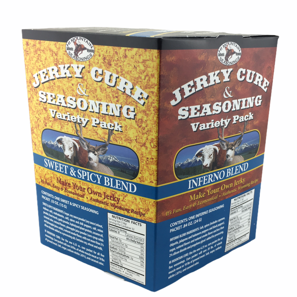 Hi Mountain Jerky Cure and Seasoning - Variety Pack 2 (288gm)