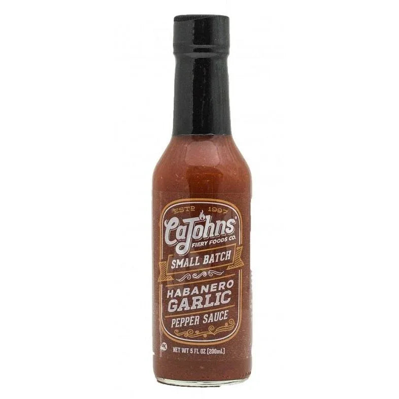 CaJohns Small Batch Habanero Garlic 5oz (148ml) - Chile Mojo