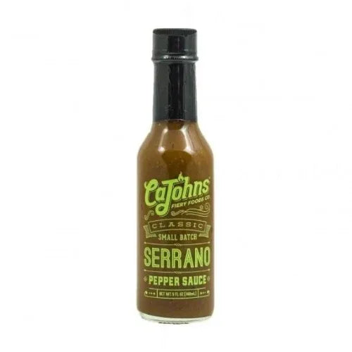 CaJohns Small Batch Classic Serrano 5oz (148ml) - Chile Mojo