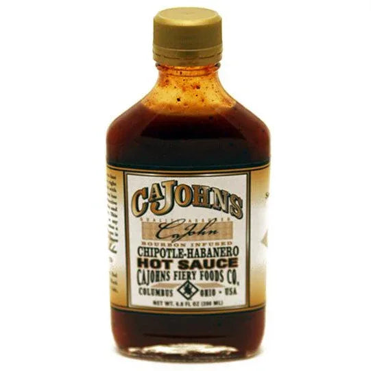 CaJohns Bourbon Infused Chipotle Habanero Hot Sauce 148ml (5oz) - Chile Mojo
