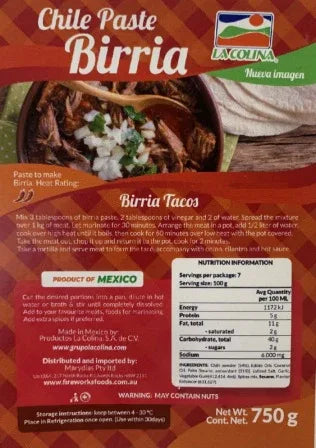 Birria Chile Paste - 750gm - Chile Mojo