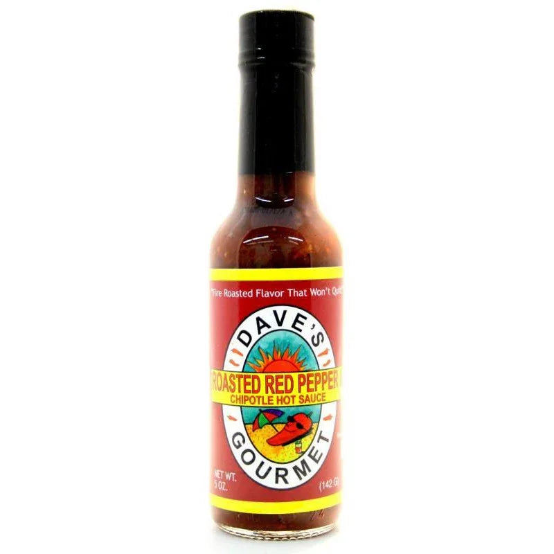 Daves Roasted Red Pepper & Chipotle Hot Sauce 148ml (5oz) - Chile Mojo