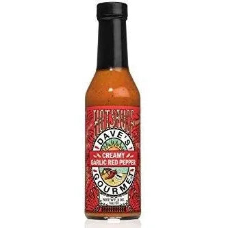 Daves Gourmet Creamy Garlic Red Pepper Hot Sauce 227gm (8oz) - Chile Mojo
