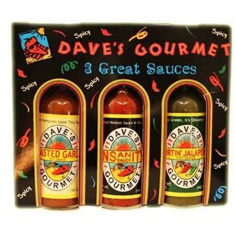 Daves Spicy Three Pack (3 x 148ml) - Chile Mojo