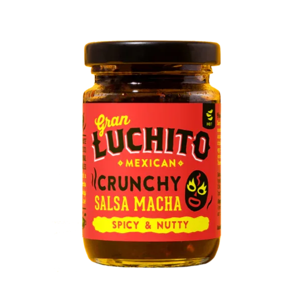 Gran Luchito Crunchy Mexican Salsa Macha 100gm - Chile Mojo