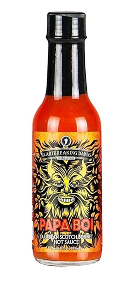 Heartbreaking Dawns Papa Boi Caribbean Scotch Bonnet Sauce 148ml (5oz) - Chile Mojo