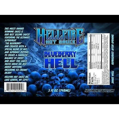 Hellfire Blueberry Hell Hot Sauce 148ml (5oz) - Chile Mojo