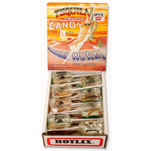 Hotlix Worm Suckers - Tequila (box of 36 - 1 flavour)