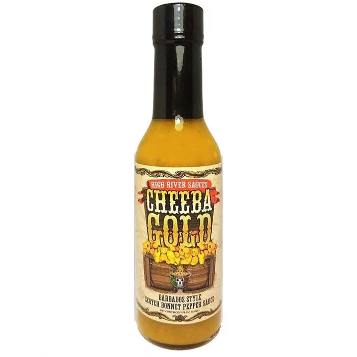 High River Sauces Cheeba Gold Barbados Style Scotch Bonnet Sauce 148ml (5oz) - Chile Mojo