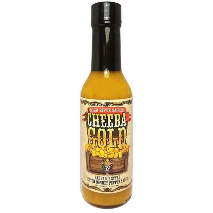 High River Sauces Cheeba Gold Barbados Style Scotch Bonnet Sauce 148ml (5oz)