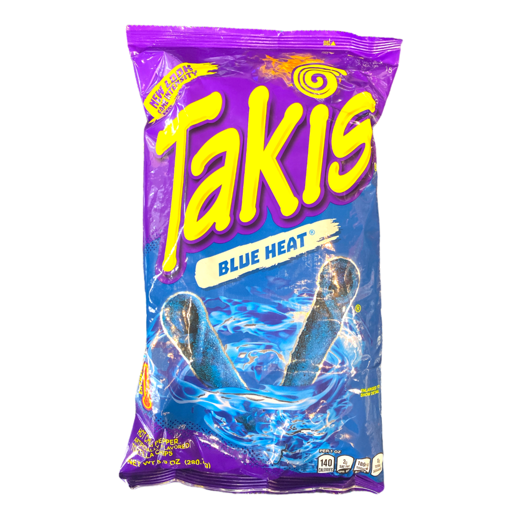 Takis BLUE HEAT Chili Pepper and Lime Tortilla Chips 9.9oz (280gm)