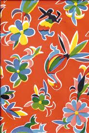 Mexican Oilcloth Table Cover - Otomi Design on Orange - Chile Mojo