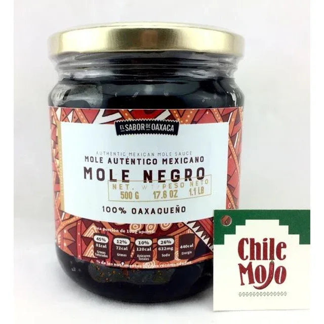 Sabor de Oaxaca Mole Negro 500gm - Chile Mojo