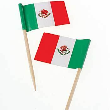 Mexico Flag Toothpicks