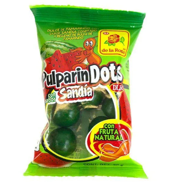 De la Rosa Pulparindots Tamarind Candy Watermelon - Chile Mojo