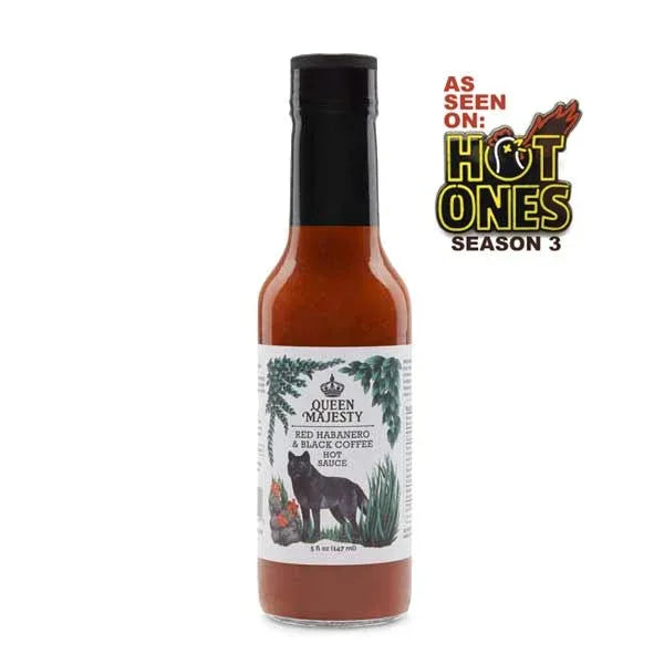 Queen Majesty Red Habanero and Black Coffee Hot Sauce 148ml - Chile Mojo