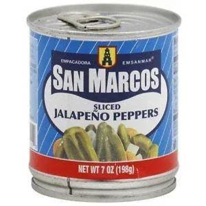 San Marcos Jalapeno long sliced canned 198gm (7oz) - Chile Mojo