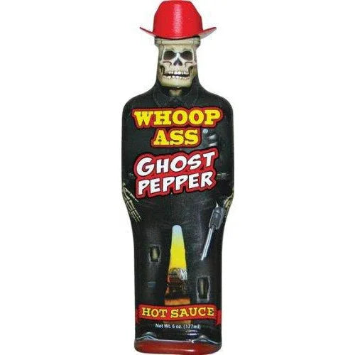 Whoop Ass Bhut Jolokia Ghost Pepper Sauce 165ml (5.6oz) - Chile Mojo