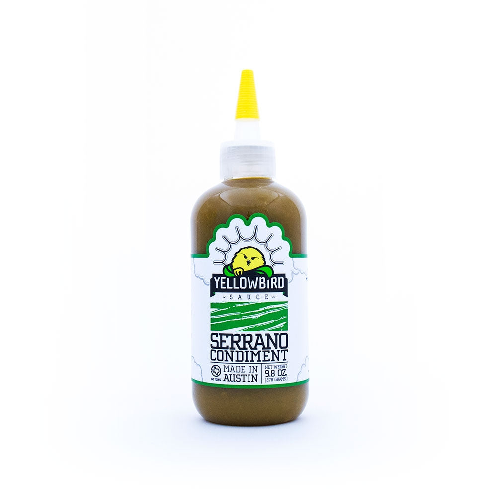 Yellowbird Sauce Serrano Condiment 9.8oz (278gm)