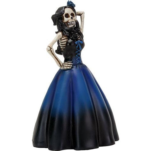 Day of the Dead figurine - Senorita Dressed in Blue