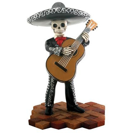 Day of the Dead figurine - Mariachi with Bass Guitar
