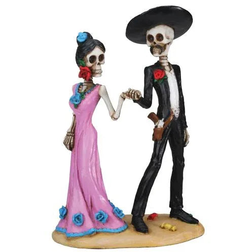 Day of the Dead figurine - Couple Holding Hands - Chile Mojo