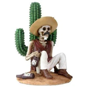 Day of the Dead figurine - Boracho and Cactus - Chile Mojo