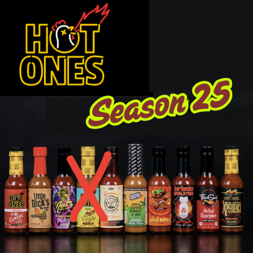 .The Hot Ones Season 25 - all 10 sauces - minus 1 - Chile Mojo