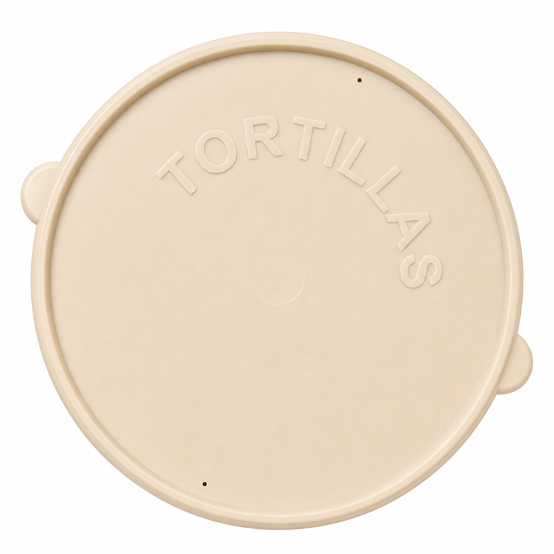 Plastic Tortilla Warmer - beige 19cm