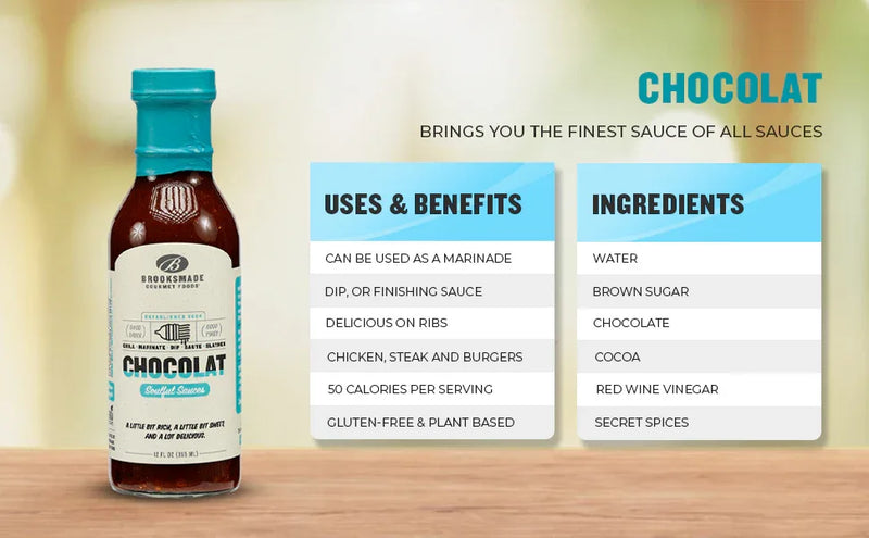 Brooksmade Soulful Sauces - Chocolat BBQ 355mL - Chile Mojo