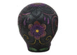 Day of the Dead Hand Painted Day of the Dead Black Metallic Skull - Chile Mojo